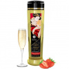 Shunga Erotic Massage Oil Romance - 240 мл. Массажное масло, Клубника и шампанское