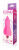 Вибромассажер длина 125 мм, цвет розовый