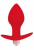 ВТУЛКА АНАЛЬНАЯ С ВИБРАЦИЕЙ L 80 мм D 40 мм, цвет красный арт. ST-40169-3
