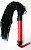 ПЛЕТКА L рукояти 160 мм L хвоста 290 мм, цвет черный/красный, (PVC) арт. MLF-90072