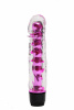 Вибратор прозрачный с дополнительными пупырышками розовый 17 х 3,5 см 47487-MM
