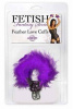 Наручники металлические Feather Love Cuffs с пухом фиолетовые