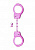Металлические наручники SHOTS TOYS Pink SH-SHT347PNK