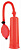 709001-9 - Помпа 20 см, красная (в комплекте набор эрекционных колец, лубрикант)