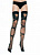 Чулки с узором Criss Cross OS LA6287black